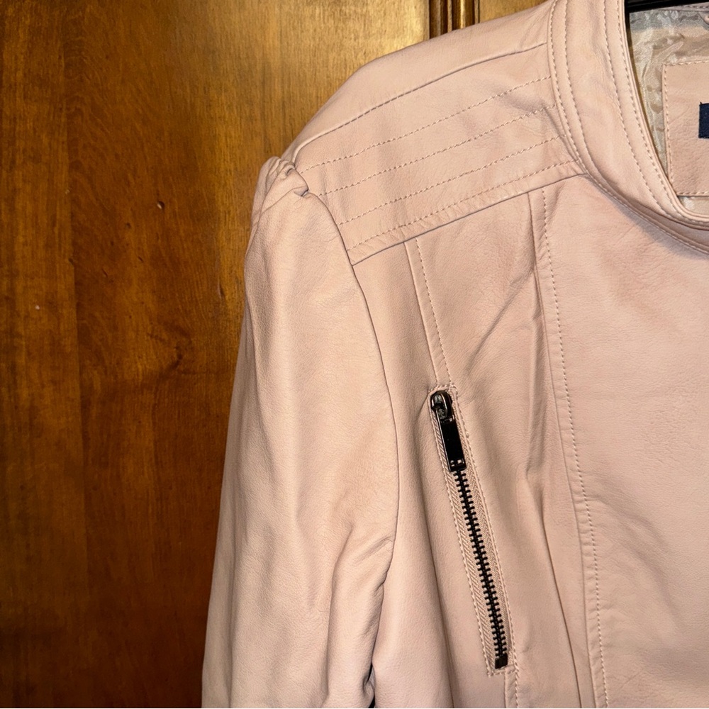 NWT Kaari Blue Vegan Leather Jacket, size XL - Picture 5 of 14